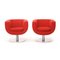 Tulip Armchairs in Red Fabric by Jeffrey Bernett for B&B Italia, 2000s, Set of 2, Image 7
