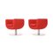 Tulip Armchairs in Red Fabric by Jeffrey Bernett for B&B Italia, 2000s, Set of 2 6