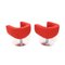 Tulip Armchairs in Red Fabric by Jeffrey Bernett for B&B Italia, 2000s, Set of 2 4