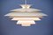 Danish Pendant Lamp in White from Form Light, 1970s, Image 4