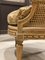 Mid-19th Century Chaise Lounge Living Room Set in Vienna Straw, France, Set of 3 7