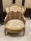 Mid-19th Century Chaise Lounge Living Room Set in Vienna Straw, France, Set of 3 10