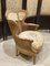 Mid-19th Century Chaise Lounge Living Room Set in Vienna Straw, France, Set of 3 9