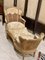 Mid-19th Century Chaise Lounge Living Room Set in Vienna Straw, France, Set of 3 2