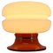 Lámpara de mesa naranja, años 70, Imagen 1