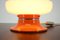 Lámpara de mesa naranja, años 70, Imagen 3