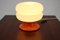 Lámpara de mesa naranja, años 70, Imagen 2