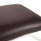 Brown Leather Stool from Brühl & Sippold Roro 3
