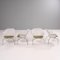 Luta White and Green Accent Chairs by Antonio Citterio for B&B Italia / C&B Italia, Set of 4, 2000 2