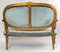 Louis XVI Stil Salon Sofa aus vergoldetem Holz 4