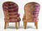 Small Gilded Beechwood Armchairs, Set of 2 2