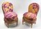 Small Gilded Beechwood Armchairs, Set of 2 3