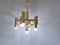 Brass Chandelier by Gaetano Sciolari, 1970s, Image 2