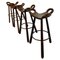 Brutalist Bar Stools, 1960s, Set of 4, Image 1