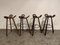 Brutalist Bar Stools, 1960s, Set of 4, Image 6