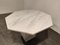 Octogonal Italian White Marble Dining Table, 1970s 4