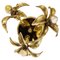 Brass Flower Table or Ceiling Light, 1970s 1