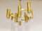 Brass Chandelier by Gaetano Sciolari, 1970s, Image 8