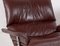 Mid-Century Chrome and Brown Leather Lounge Armchairs by Pieff, Set of 2 14