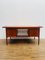 Brauner Mid-Century Teak Schreibtisch mit Schubladen 4