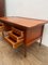 Mid-Century Brown Teak Desk with Drawers 7