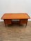 Brauner Mid-Century Teak Schreibtisch mit Schubladen 11