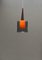 Mid-Century Orange Scandinavian Hanging Lamp 2