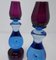 Mid-Century Blue and Purple Candlesticks by Seguso Vetri d'Arte, 1960s, Set of 2 3