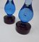 Mid-Century Blue and Purple Candlesticks by Seguso Vetri d'Arte, 1960s, Set of 2 2