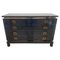 Mid-Century Blue Lacquered Chest of Drawers, Belgium 1