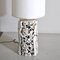 Lámpara de mesa escultural con estructura de cerámica esmaltada, años 60, Imagen 2