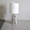 Lámpara de mesa escultural con estructura de cerámica esmaltada, años 60, Imagen 4