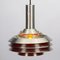 Orange Metal Pendant Lamp by Carl Thore for Granhaga 3
