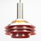 Orange Metal Pendant Lamp by Carl Thore for Granhaga 1