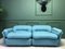Modular Italian Blue Sofa from Rossi di Albizzate, Set of 3 7
