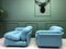 Modular Italian Blue Sofa from Rossi di Albizzate, Set of 3 16