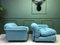 Modular Italian Blue Sofa from Rossi di Albizzate, Set of 3 18