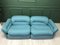 Vintage Italian Green Modular Sofa from Rossi di Albizzate, Set of 2 3