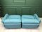 Vintage Italian Green Modular Sofa from Rossi di Albizzate, Set of 2 14