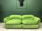 Vintage Italian Green Modular Sofa from Rossi di Albizzate, Set of 2 2