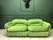 Vintage Italian Green Modular Sofa from Rossi di Albizzate, Set of 2, Image 2