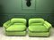 Vintage Italian Green Modular Sofa from Rossi di Albizzate, Set of 2 7