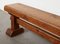 French Rustic Oak Bench, 1920s 7