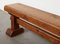 French Rustic Oak Bench, 1920s, Image 7