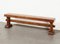 French Rustic Oak Bench, 1920s, Image 3