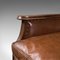 Antique Edwardian Leather Club Chairs, Set of 2, Image 10