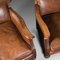 Antique Edwardian Leather Club Chairs, Set of 2, Image 8