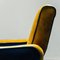 Vintage Blue Velvet Swivel Chair, 1960s, Image 4