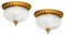 Flushmount Ceiling Lights, France, 1960s, Set of 2 1