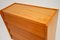 Vintage Satin Birch Chest of Drawers, 1950s, Image 12